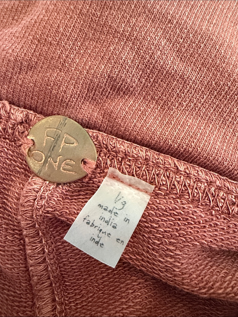 Free People Rust Pink Lace-Up Harem Pants - Picture 5 of 5
